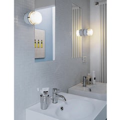 Joe Colombo Inside and Outside Wall and Ceiling Lamp 'Fresnel' White by Oluce