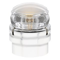 Joe Colombo Inside and Outside Wall and Ceiling Lamp 'Fresnel' White by Oluce