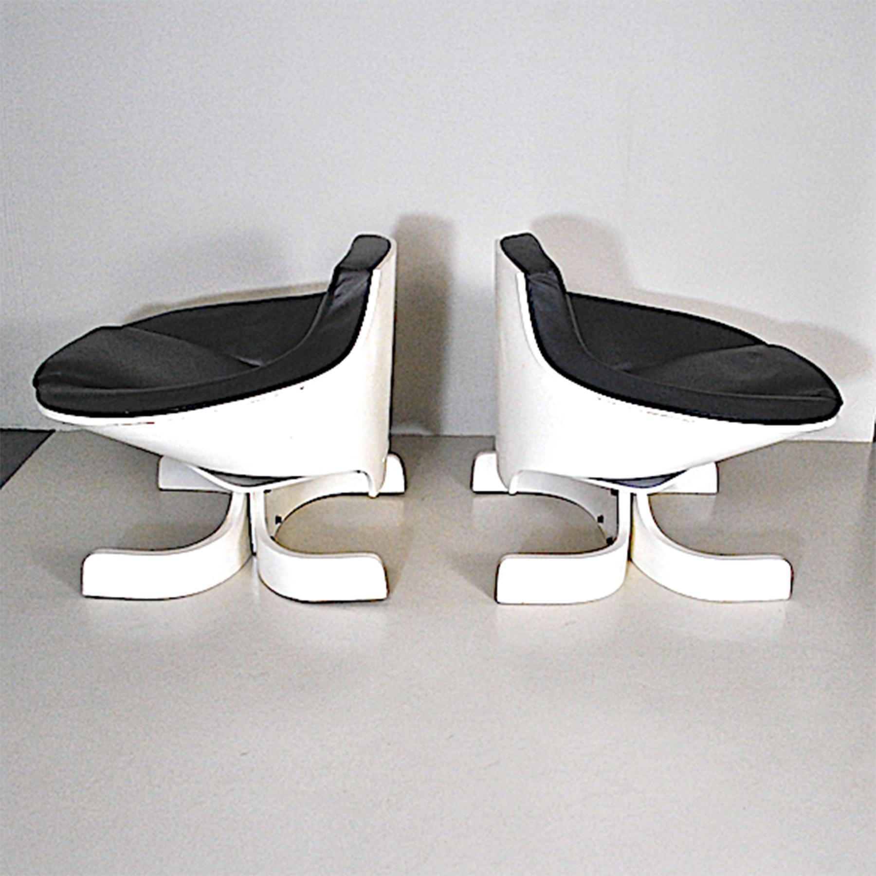 Joe Colombo Italian Midcentury Set of Sella 1001 12