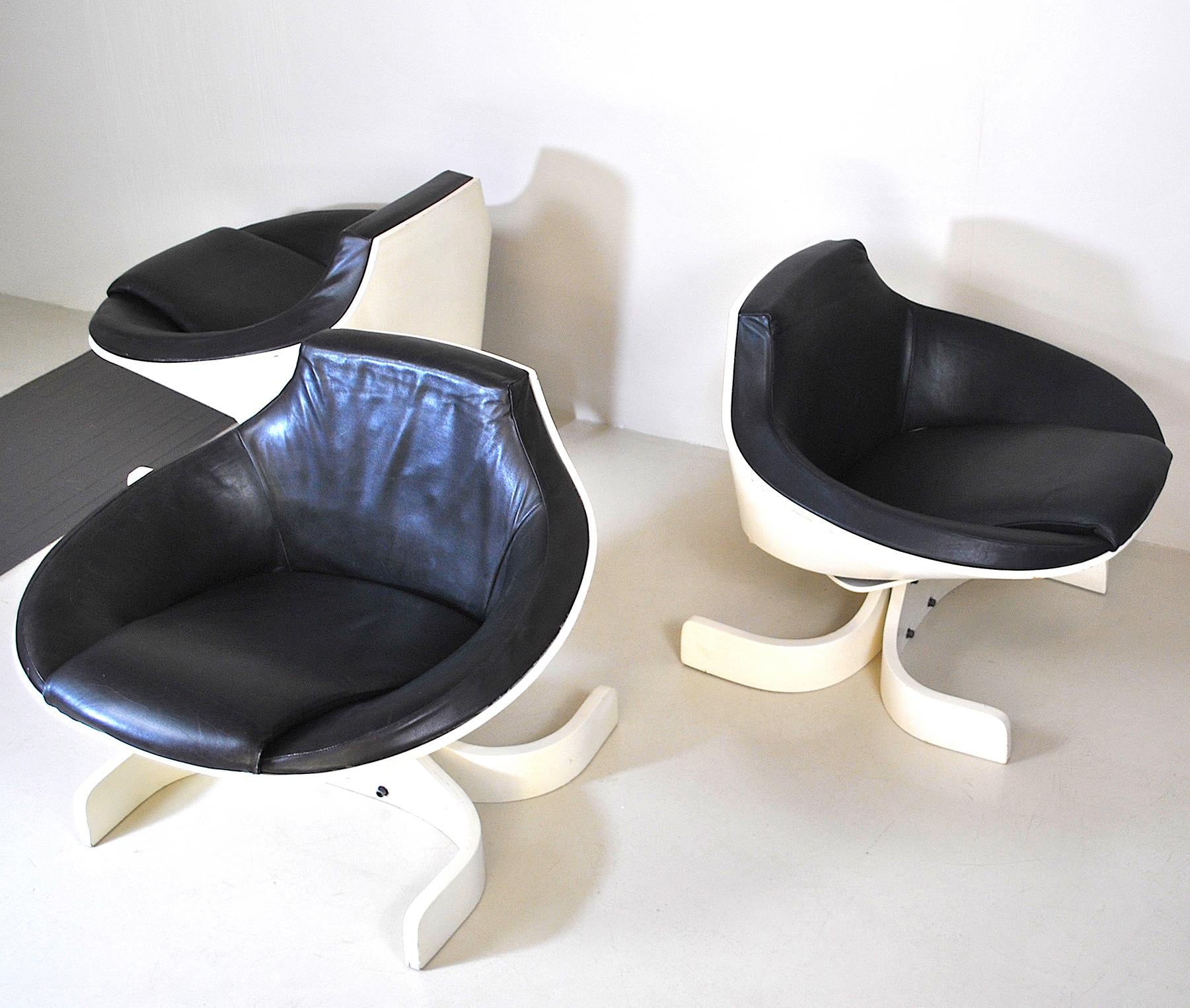 Joe Colombo Italian Midcentury Set of Sella 1001 13