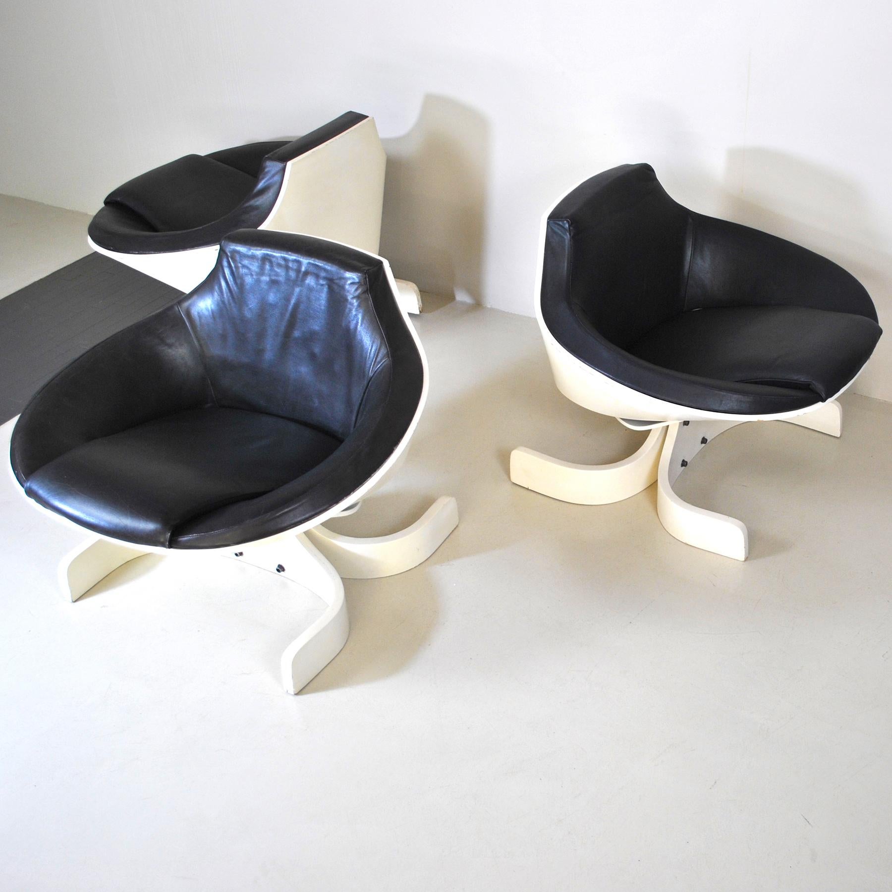Joe Colombo Italian Midcentury Set of Sella 1001 14