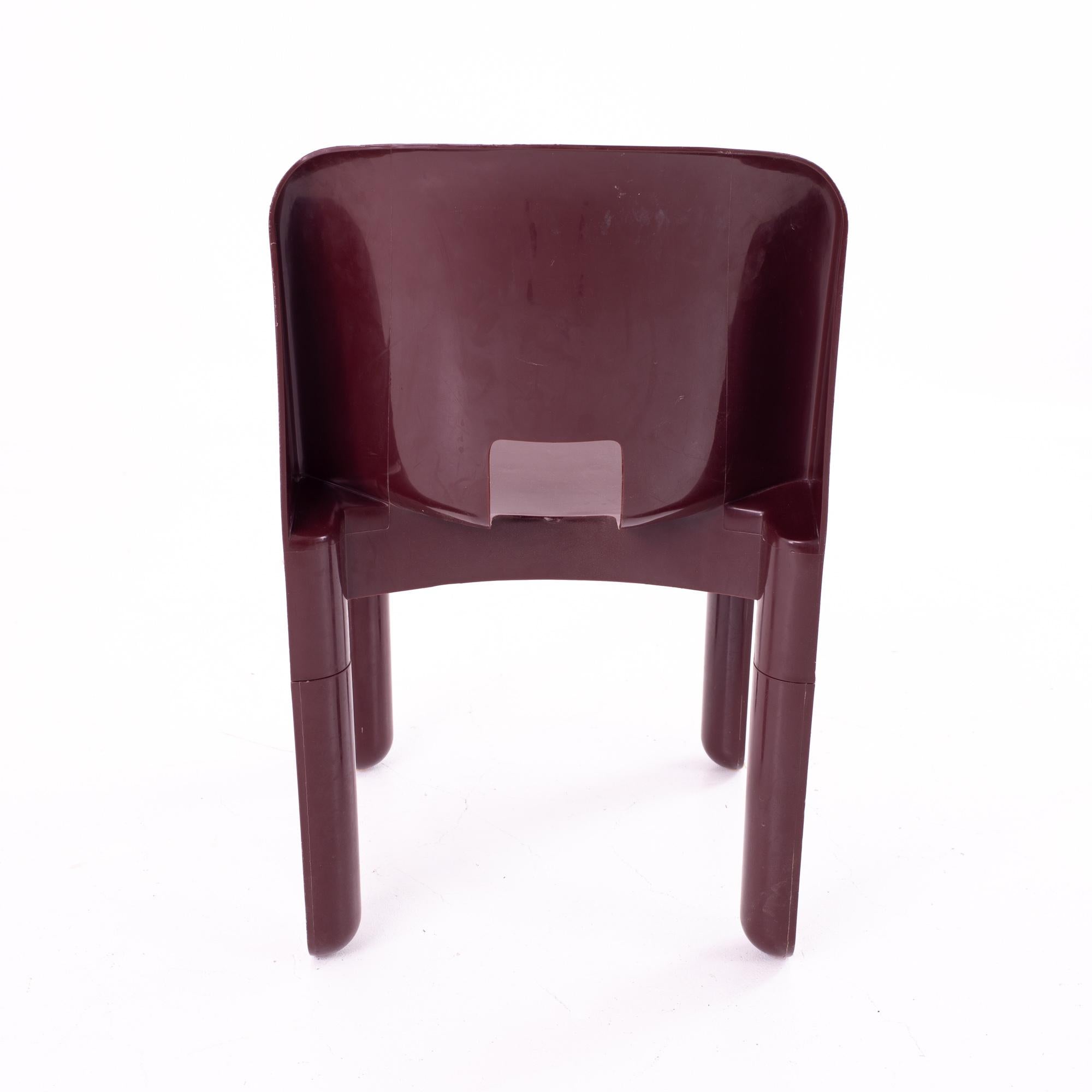 Joe Colombo Kartell Mid Century Plastic Chairs, Pair 1