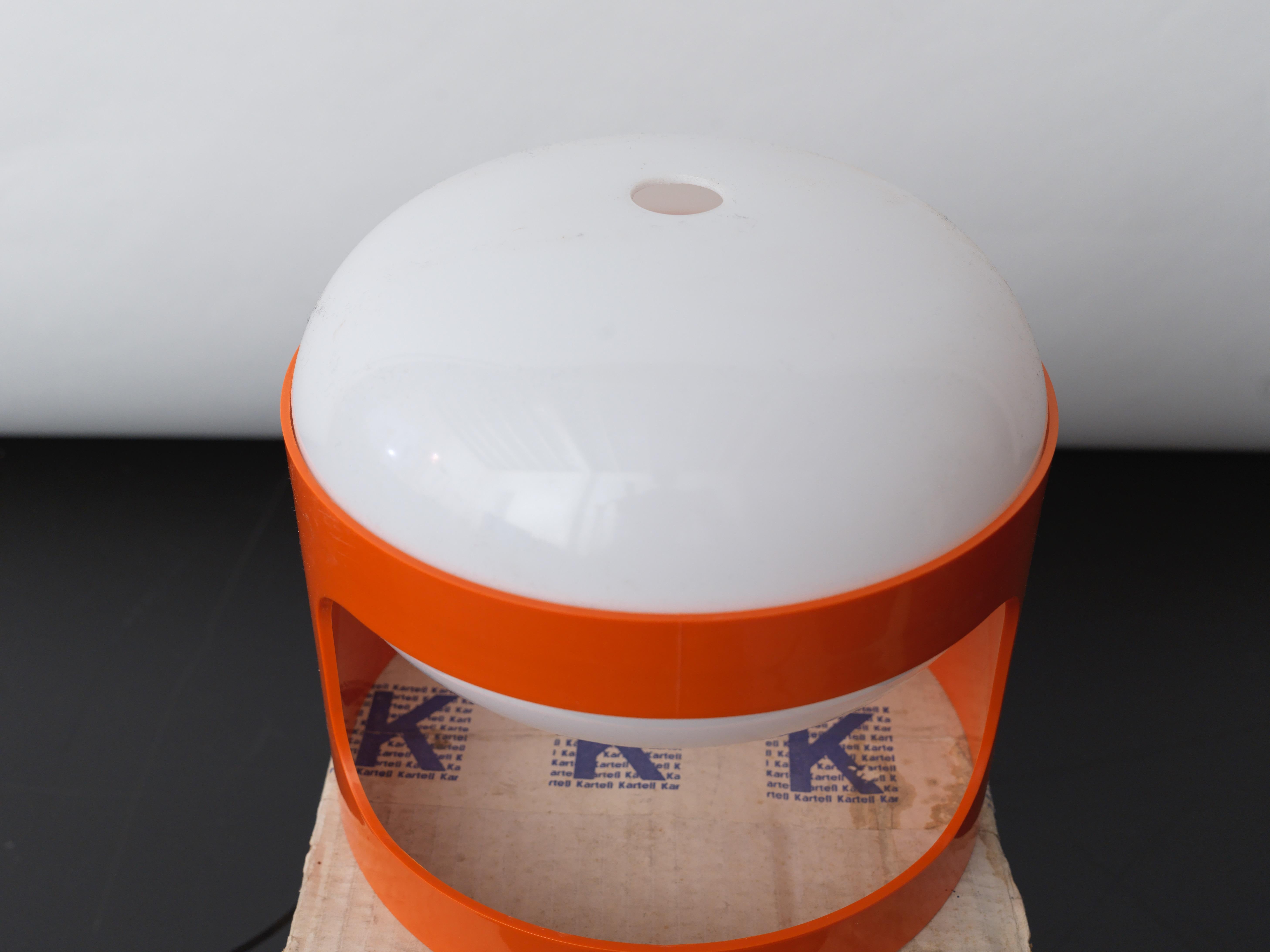 Italian Joe Colombo KD28 Table Lamp for Kartell, Early Edition 1967