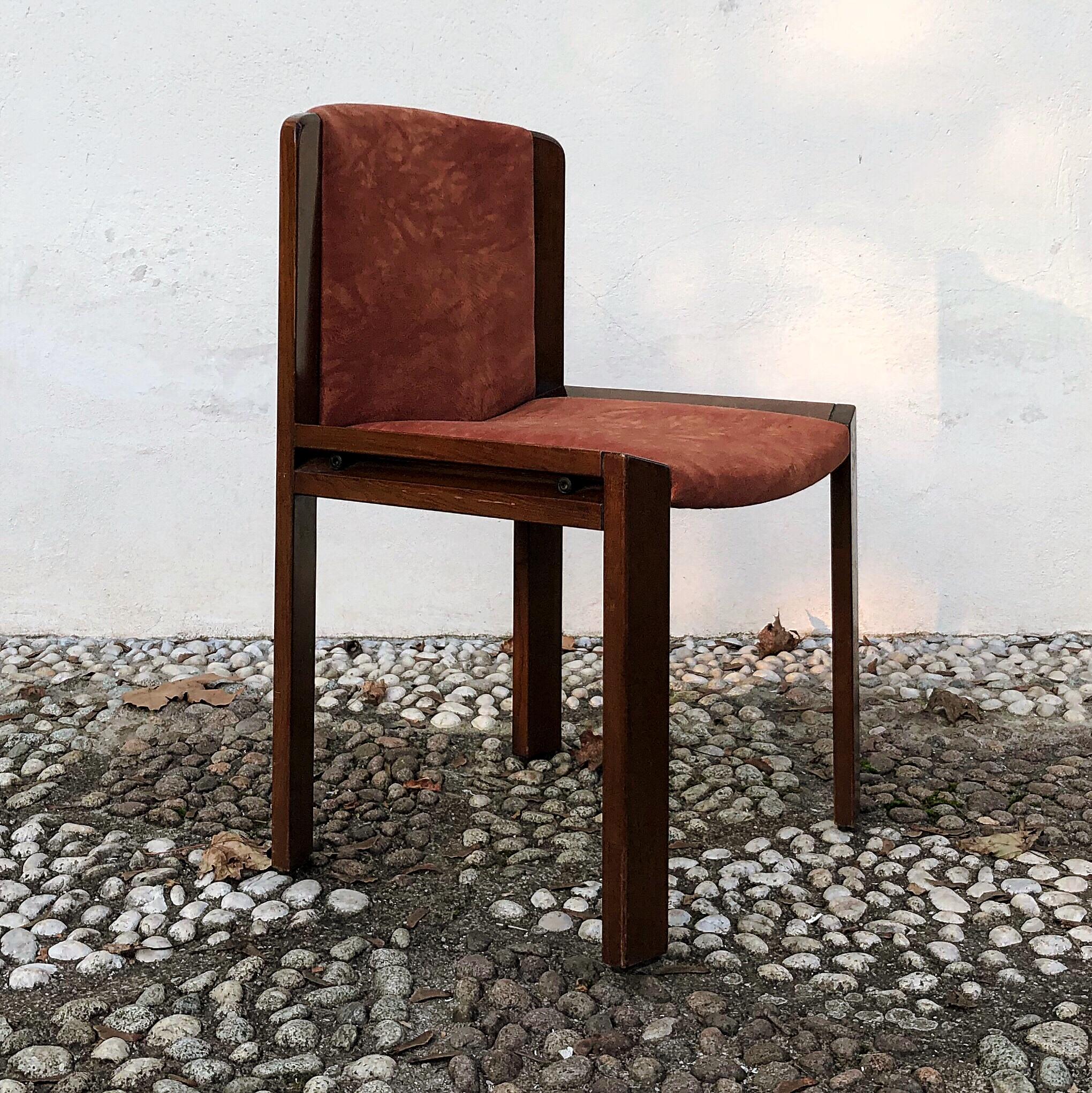 Joe Colombo, chaise de salle à manger modèle 300 du milieu du siècle dernier pour Pozzi, 1966, lot de 4 en vente 8
