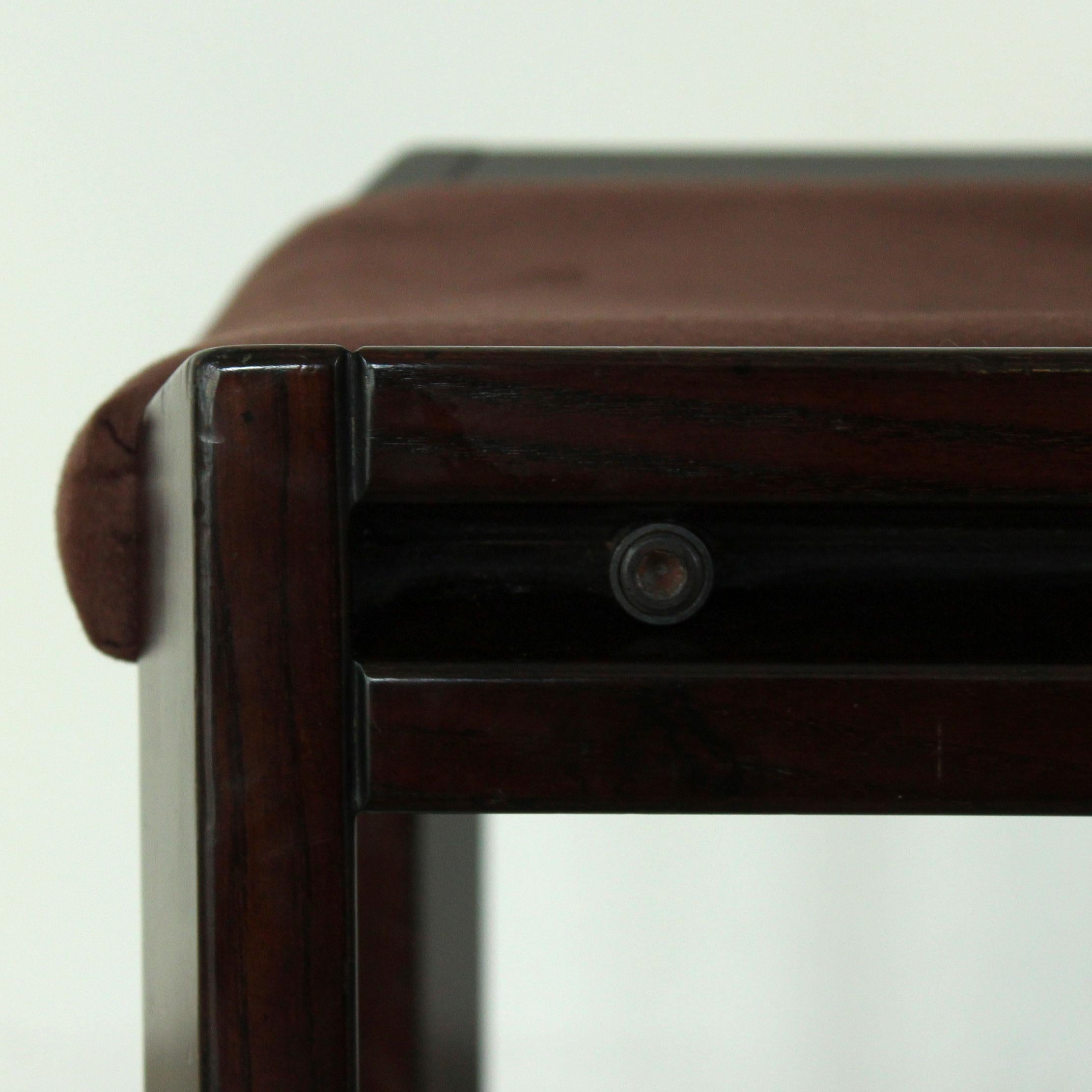 Joe Colombo Midcentury Walnut Model 300 Dining Chair for Pozzi, 1966, Set of 4 For Sale 10