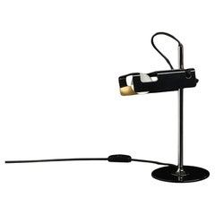 Joe Colombo 'Mini Spider' Table Lamp by Oluce, Black Metal, Mid-Century