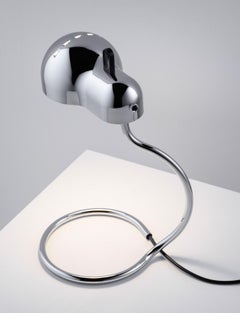 Joe Colombo 'Minitopo' Table Lamp in Chrome for Stilnovo