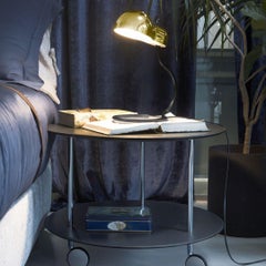 Joe Colombo 'Minitopo' Table Lamp in Gold and Black for Stilnovo
