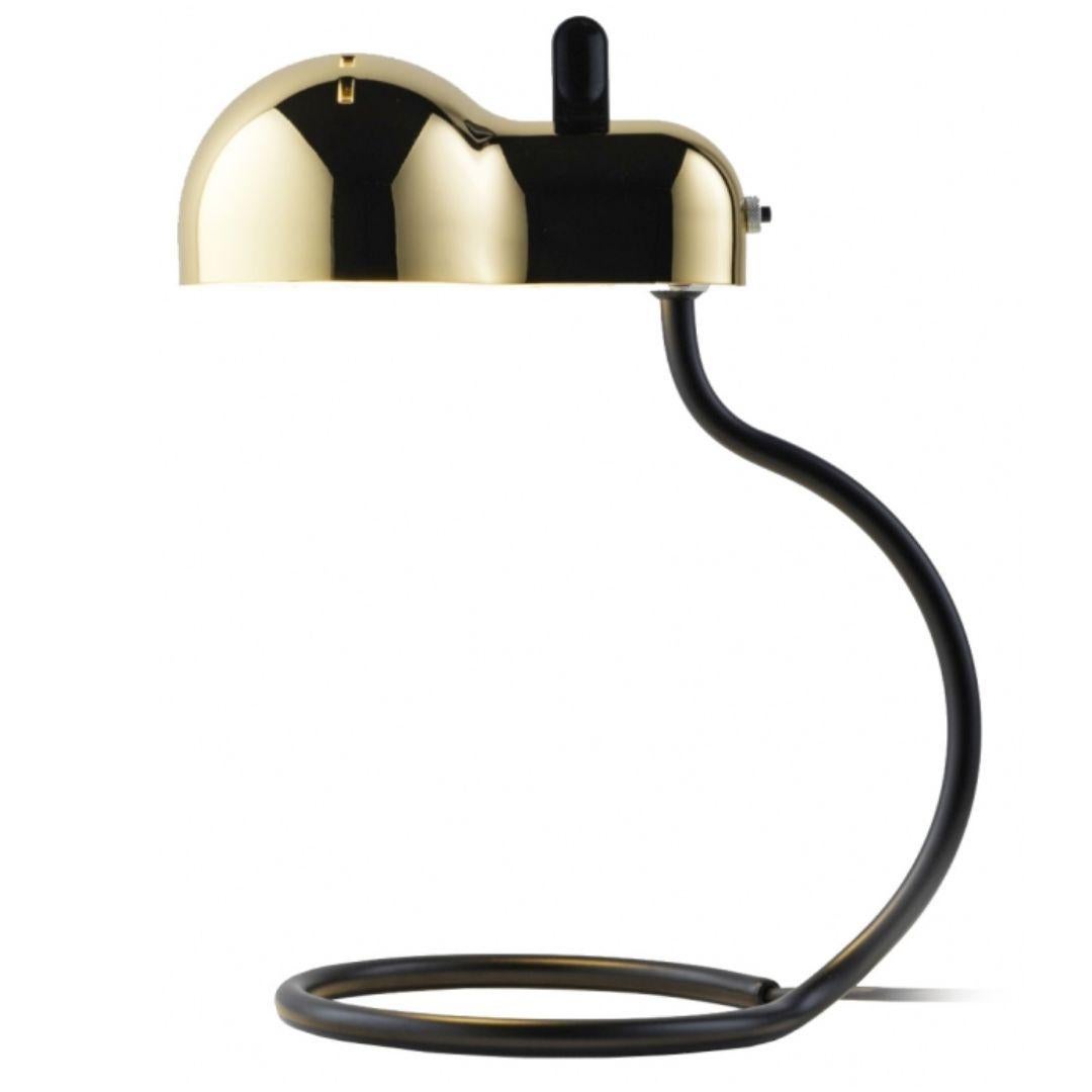 Joe Colombo 'Minitopo' Table Lamp in Green and Chrome for Stilnovo For Sale 1