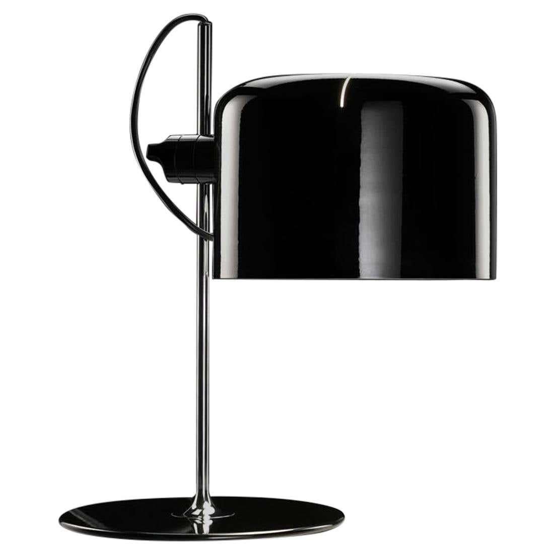 Enameled Joe Colombo Model #2202 'Coupé' Table Lamp in Scarlet for Oluce For Sale