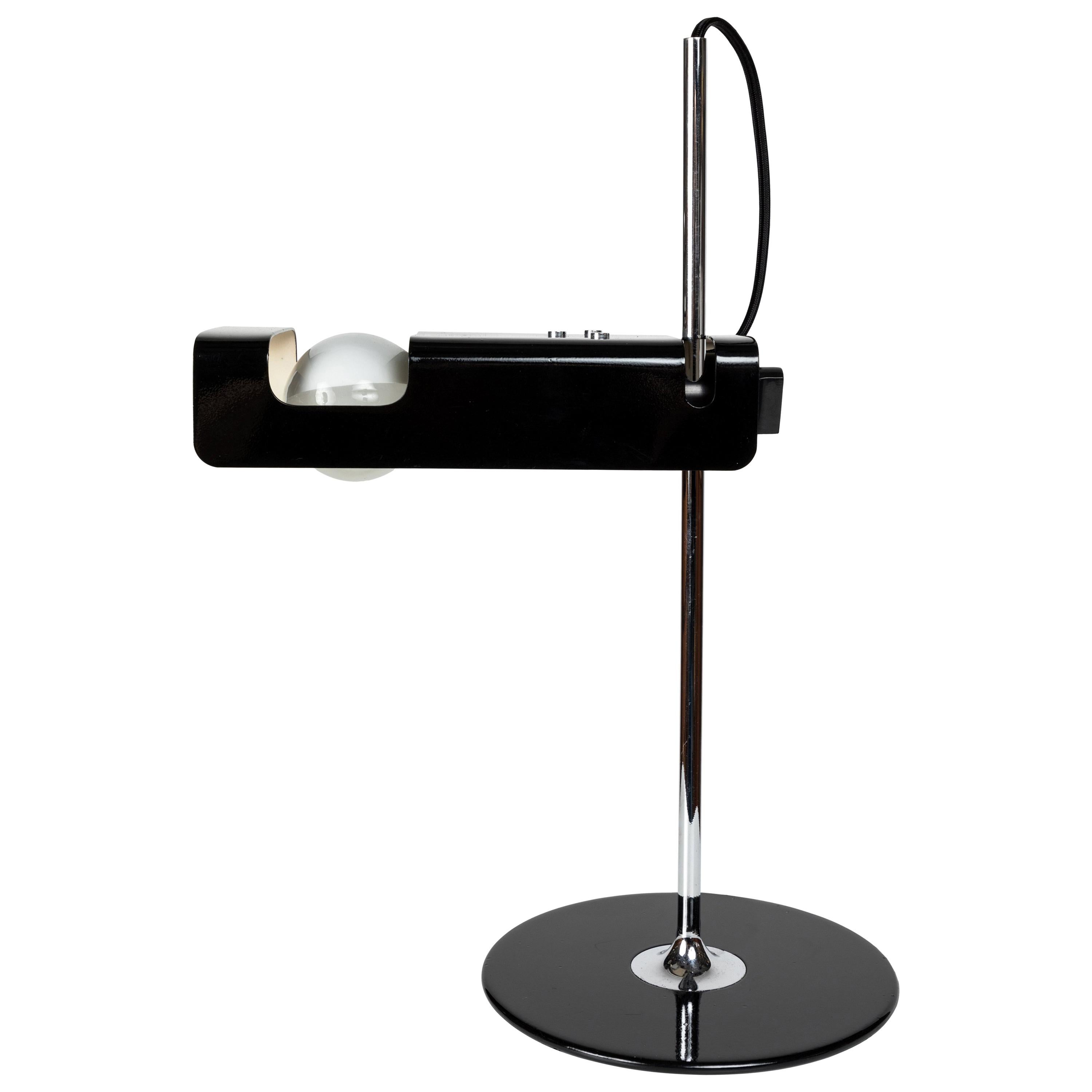 Joe Colombo Model #291 'Spider' Table Lamp in Black for Oluce