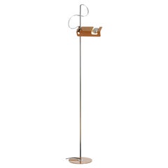 Joe Colombo Model #3319 'Spider' Floor Lamp in Mustard Yellow for Oluce