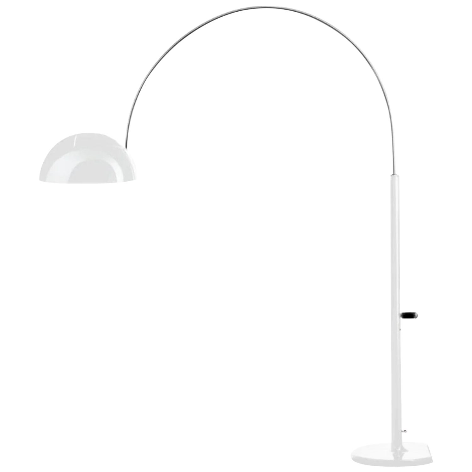 Lampadaire 'Coupé' modèle 3320/R en blanc pour Oluce, de Joe Colombo