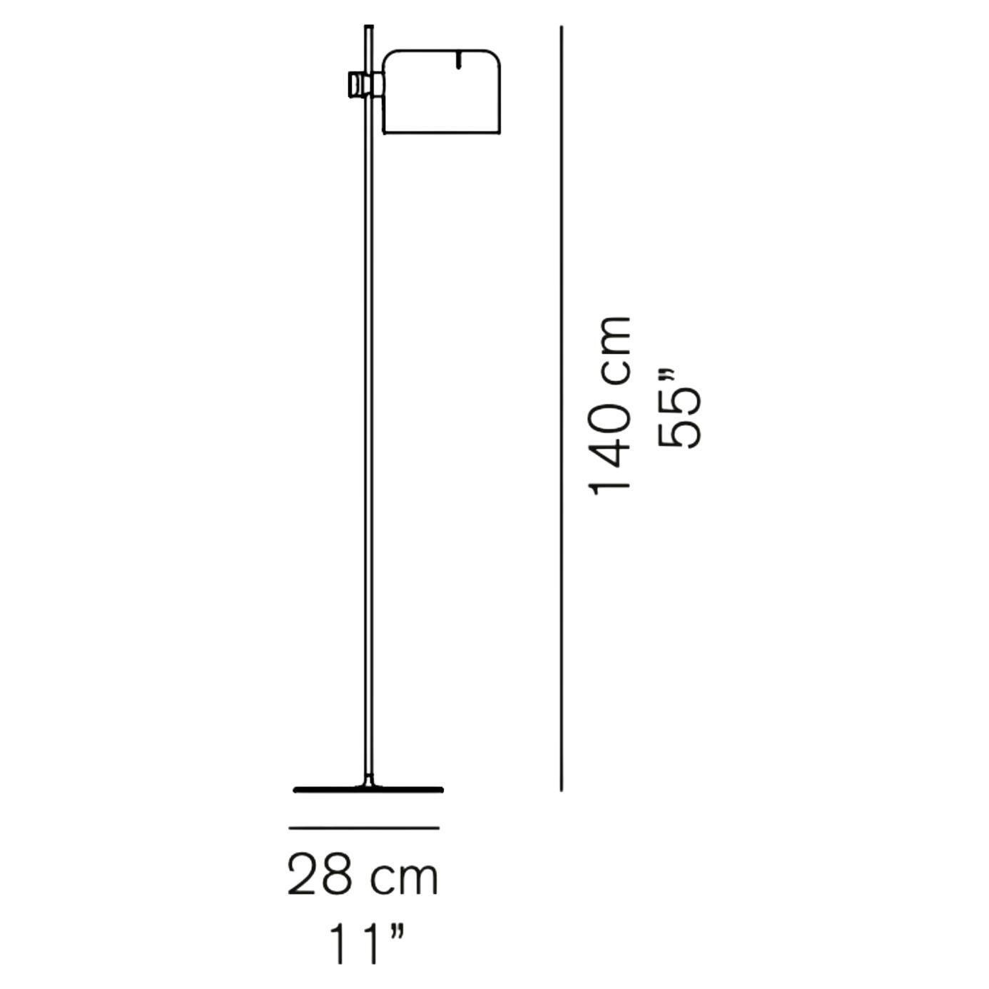 Joe Colombo Model #3321 'Coupé' Floor Lamp in Scarlet Red for Oluce For Sale 5