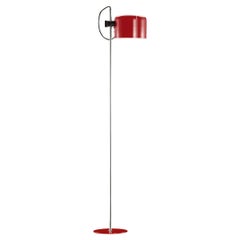 Joe Colombo Model #3321 'Coupé' Floor Lamp in Scarlet Red for Oluce