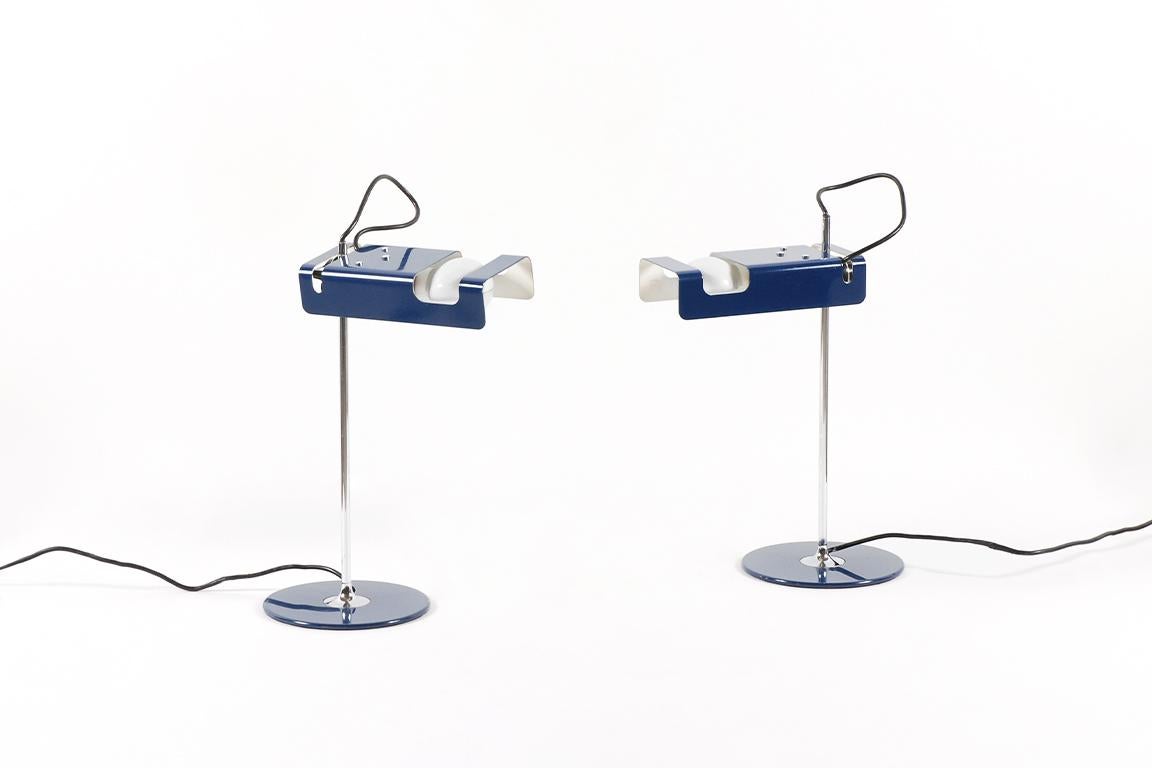 Pair of table lamps, model 