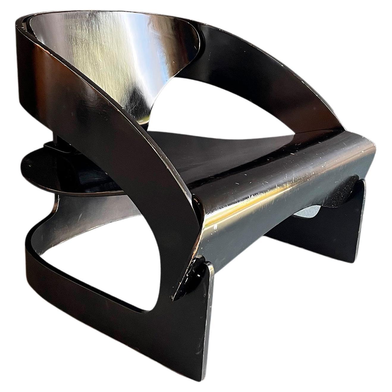Joe Colombo Plywood Lounge Chair, 4801