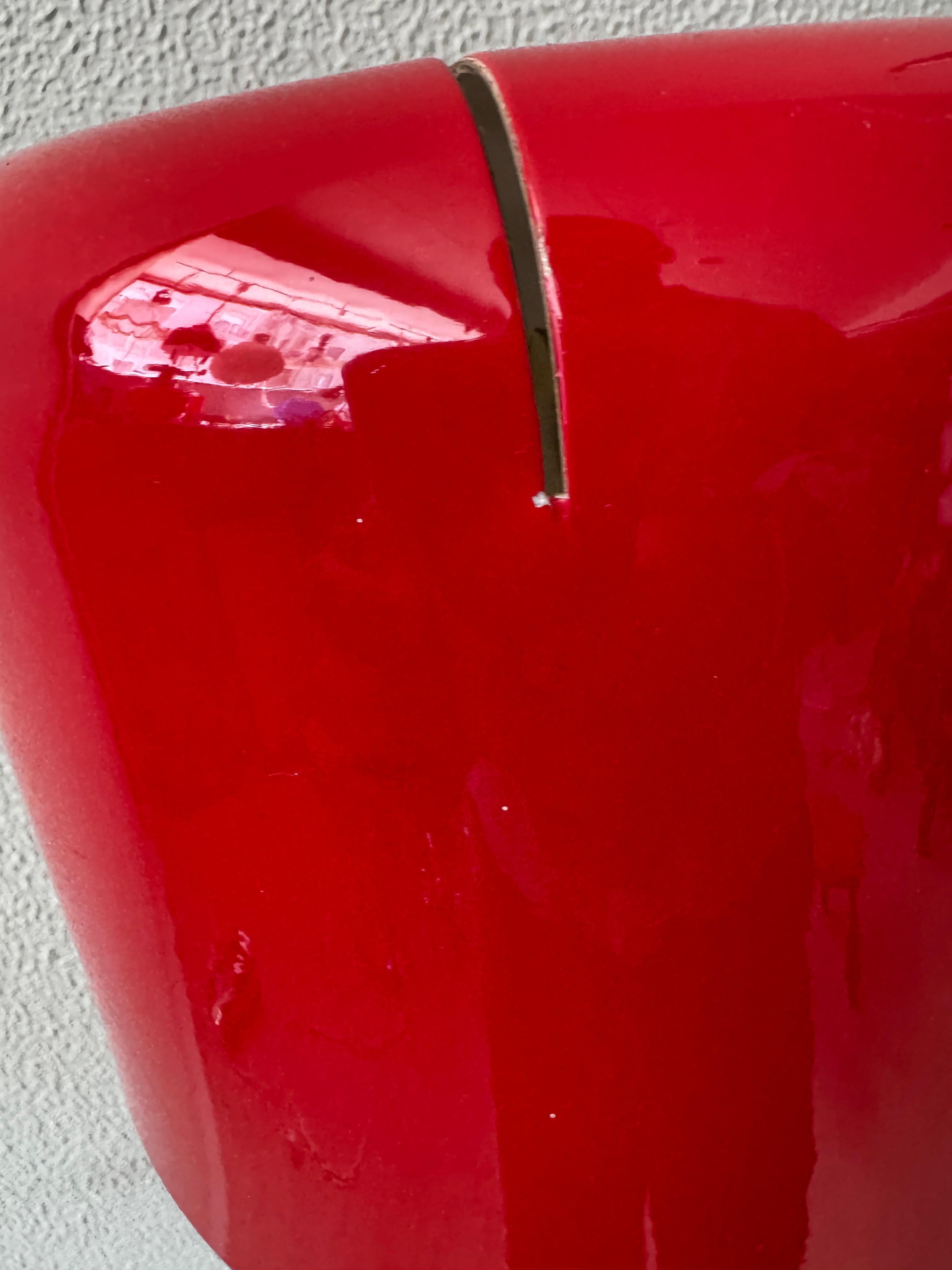 Joe Colombo Red Coupé Stehleuchte für Oluce Italien Verstellbar Iconic 1967 im Angebot 4