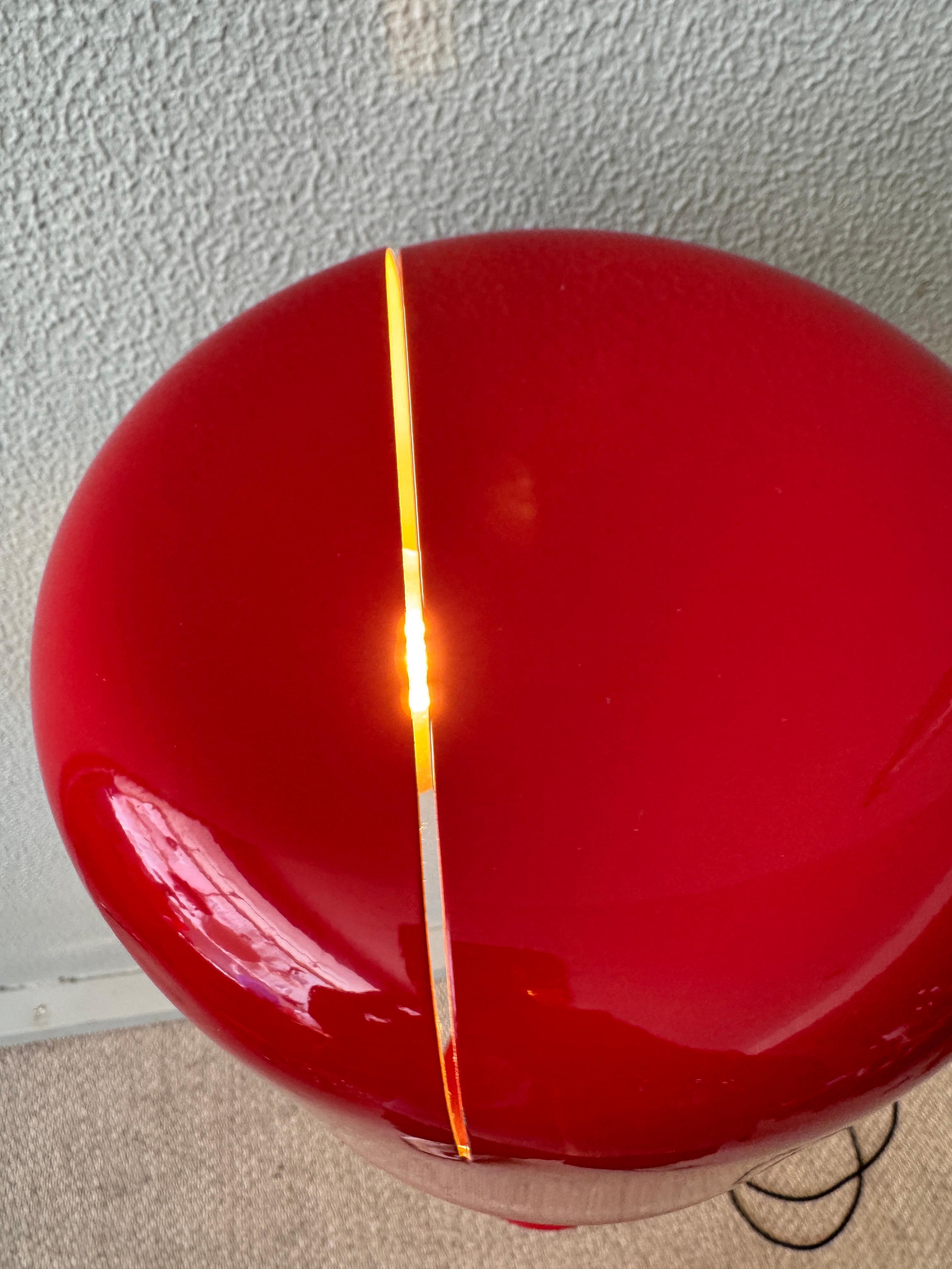 Joe Colombo Red Coupé Stehleuchte für Oluce Italien Verstellbar Iconic 1967 im Angebot 5