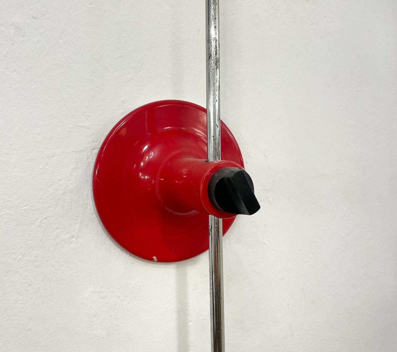 Wall rouge «ider » de Joe Colombo pour O-Luce 1967 Bon état - En vente à Brussels, BE