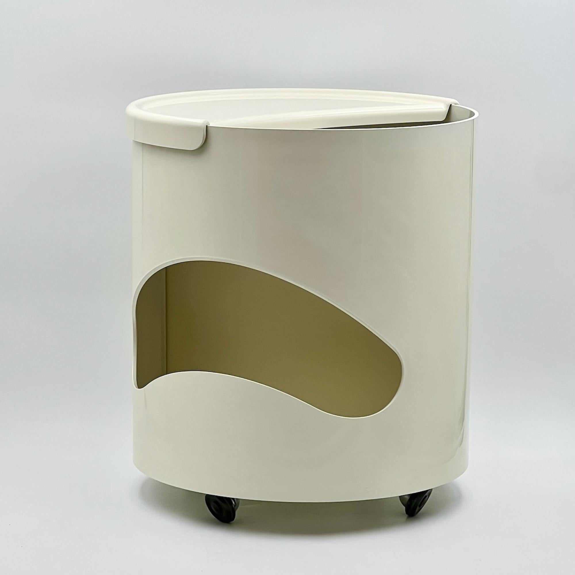 Ère spatiale Joe Colombo ROBO Serving Trolley Bar Cart by Elco Venice, Space Age Icon 1960s