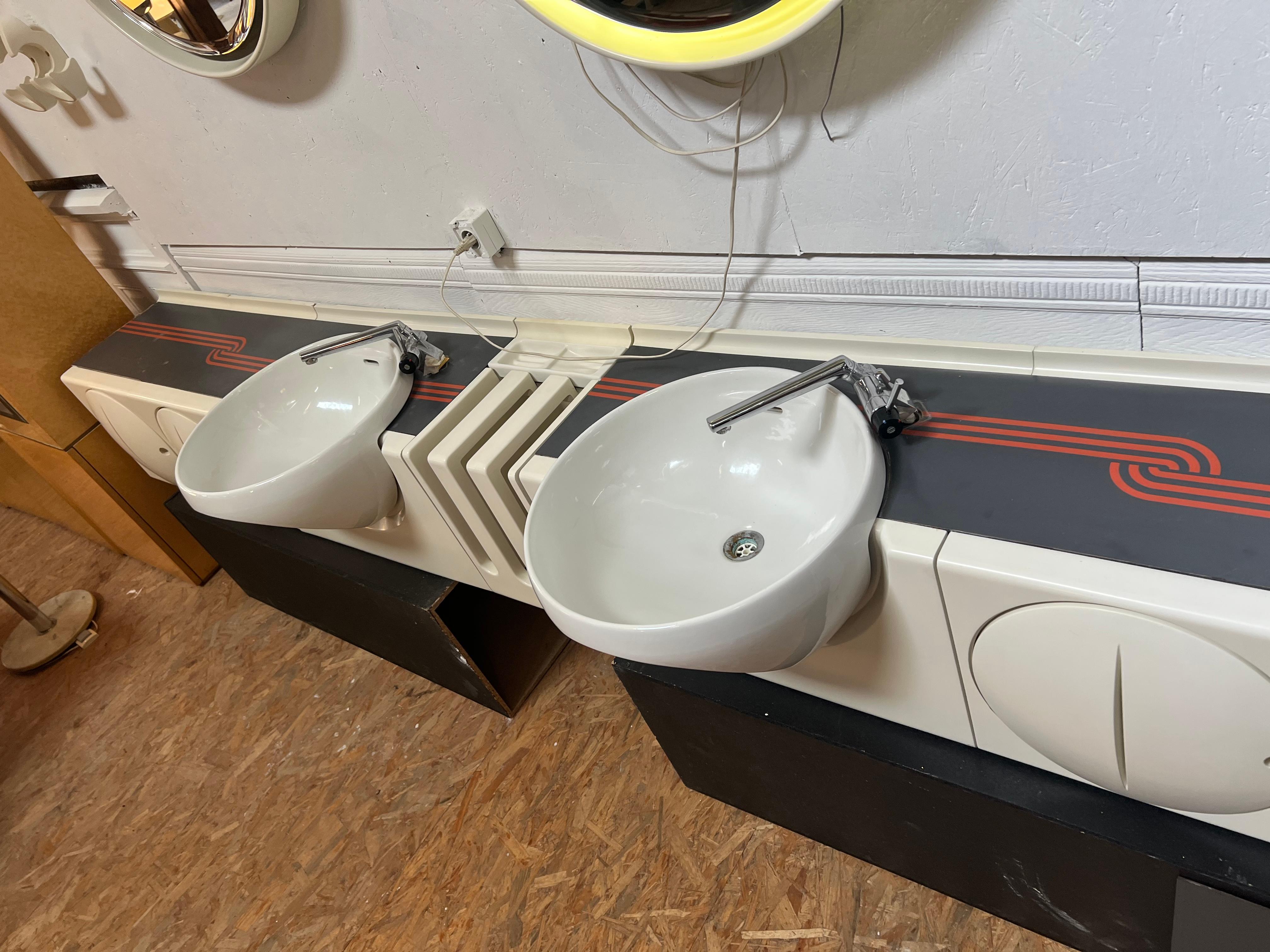 Salle de bain A Space de Joe Colombo, années 1970 8