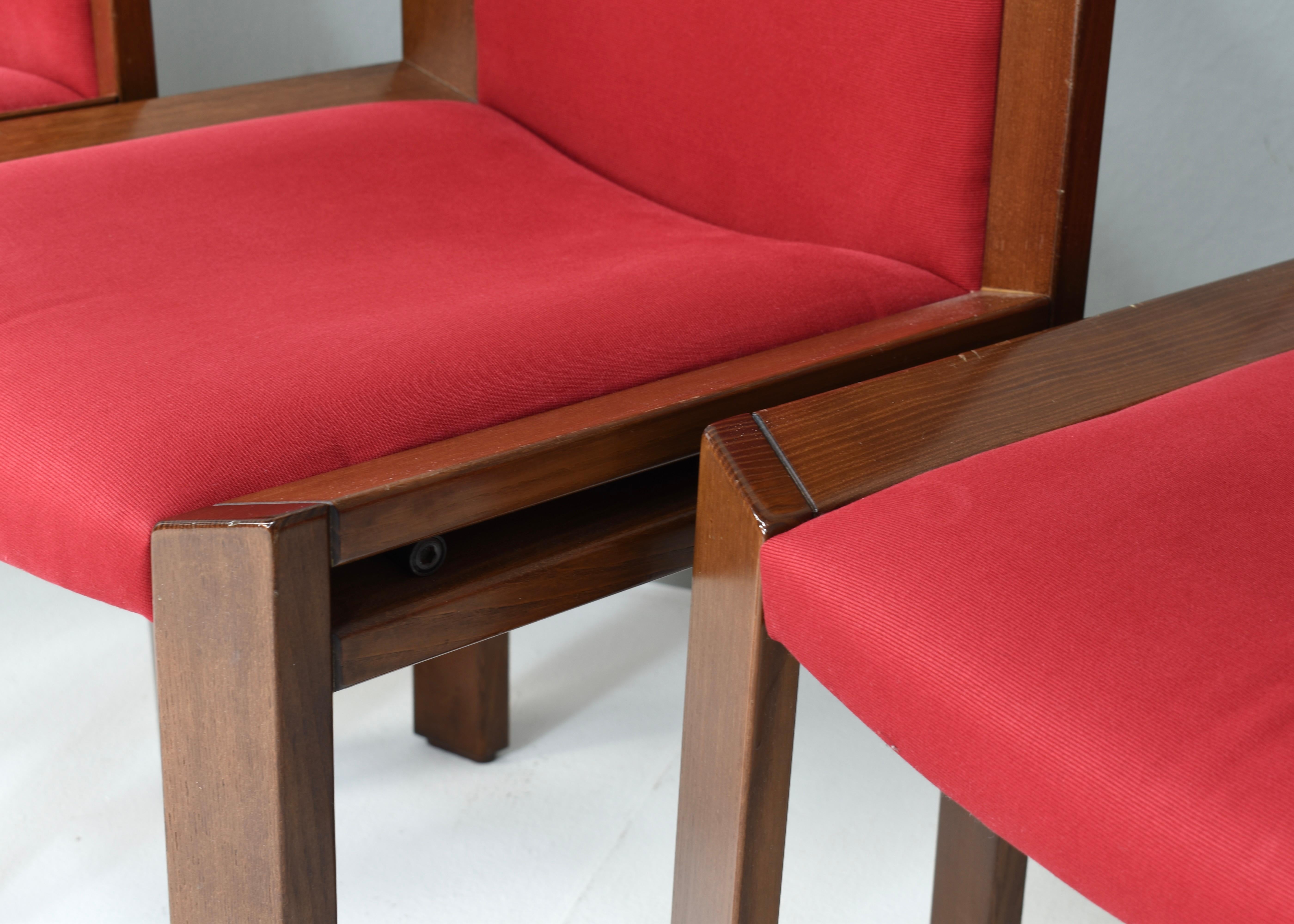 Joe Colombo set of 4 'model 300' Dining Chairs for POZZI, Italy - 1965 For Sale 4
