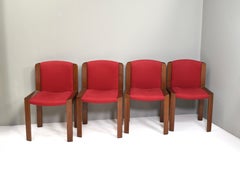 Joe Colombo set of 4 'model 300' Dining Chairs for POZZI, Italy - 1965