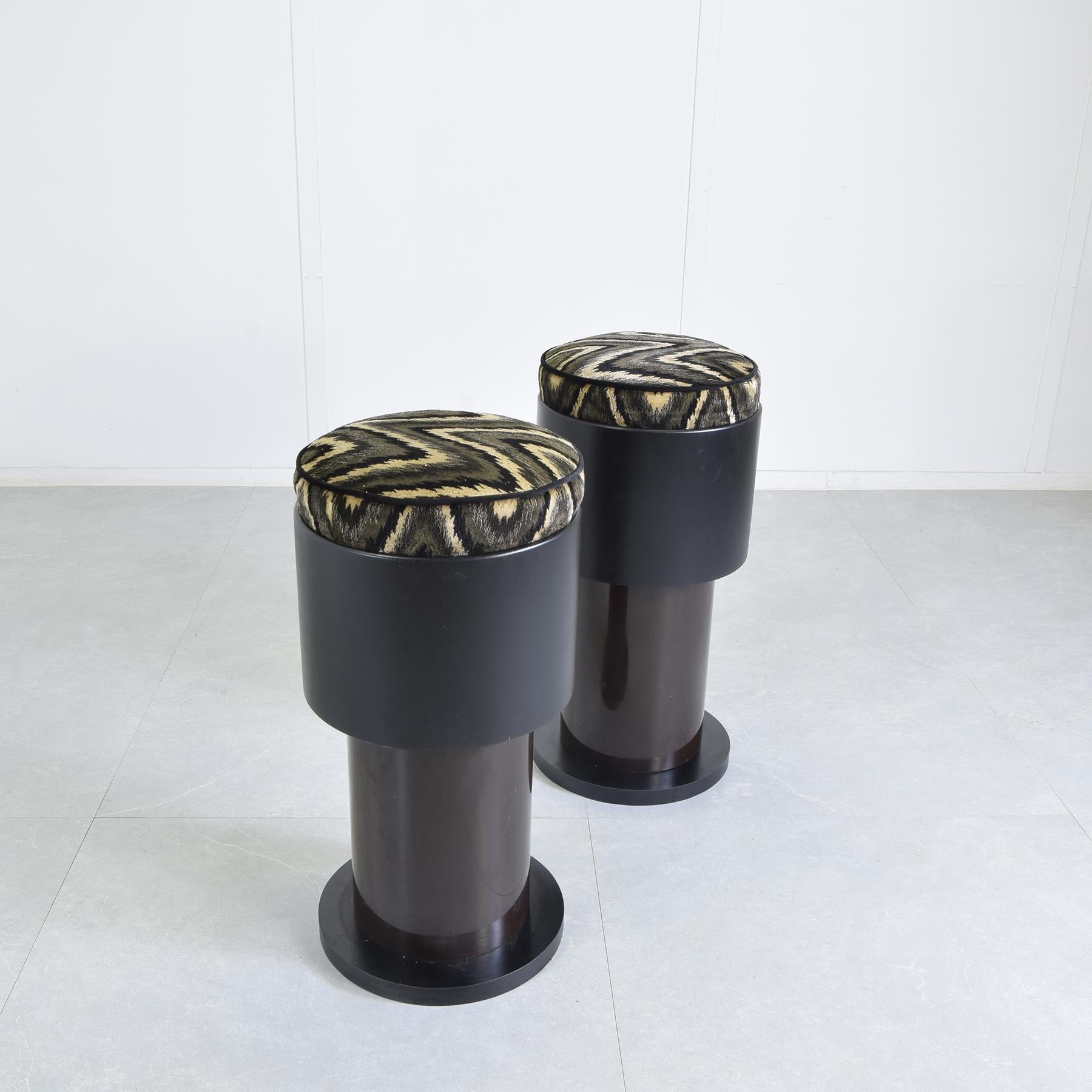 Italian Joe Colombo set of two italian stools 1970s
