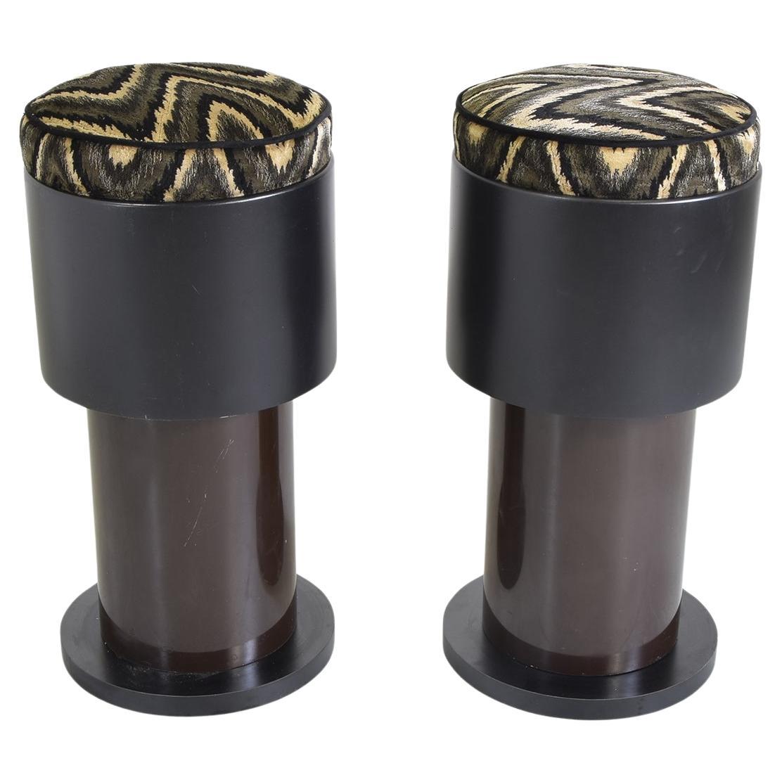 Joe Colombo set of two italian stools 1970s