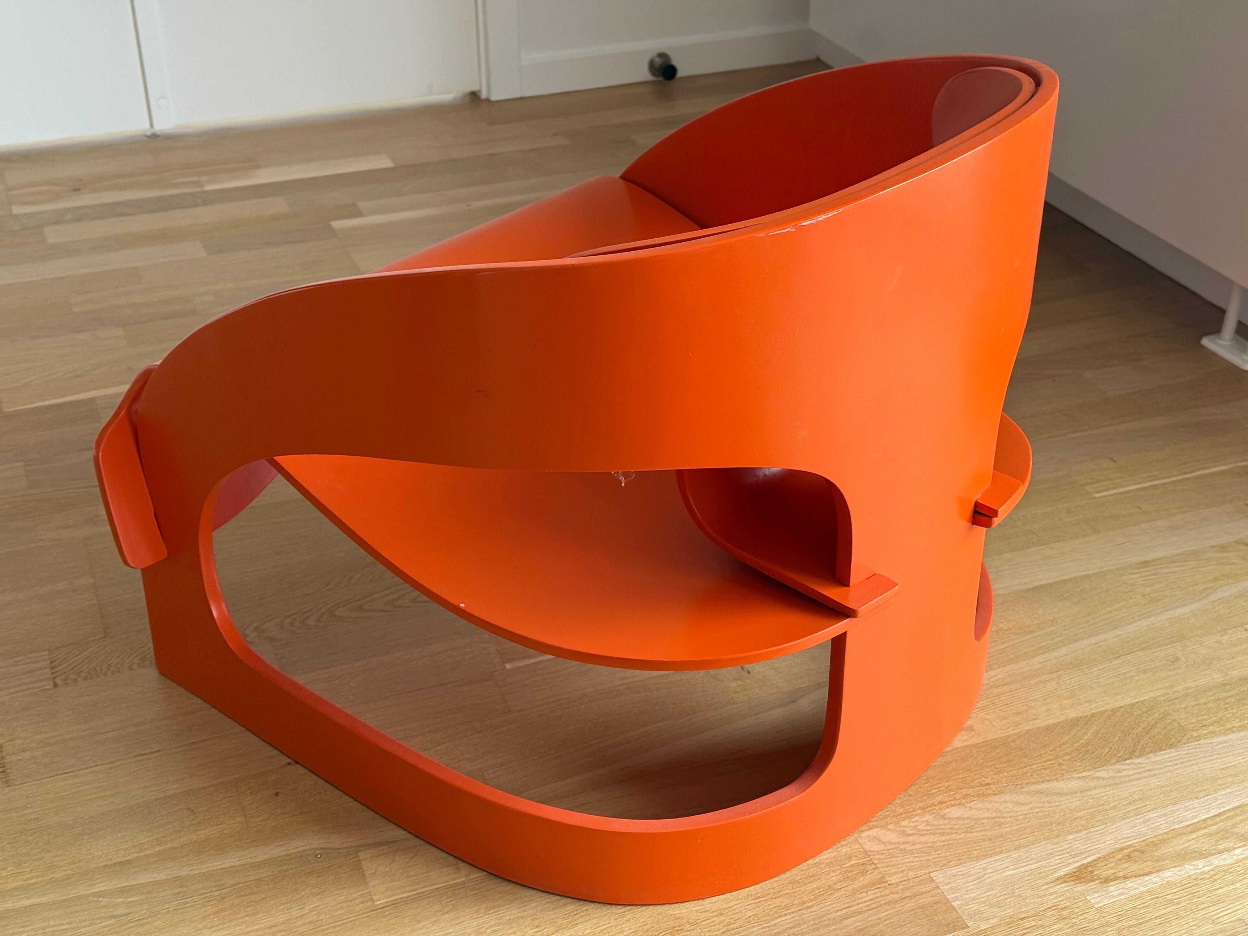 Mid-Century moderno Sedia Joe Colombo Space AGE 4801, design 1963 in vendita