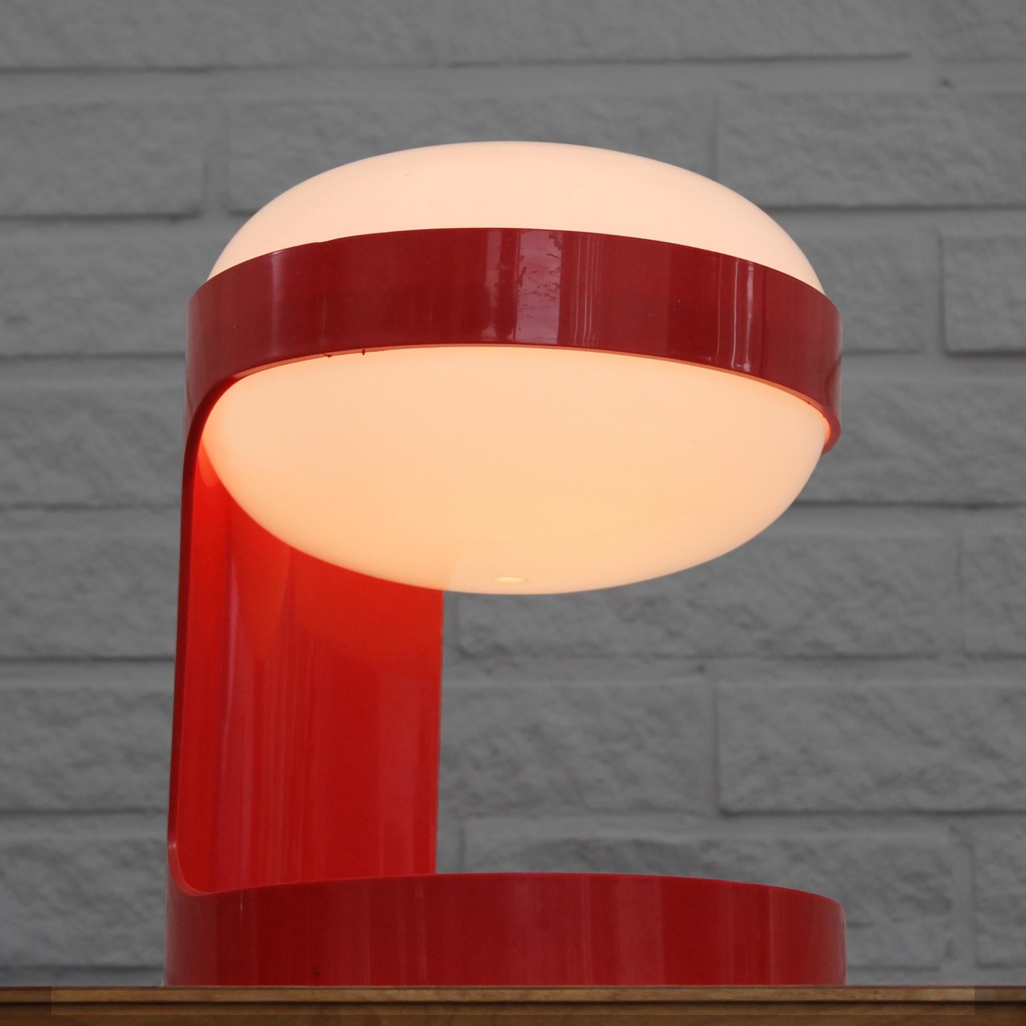 Late 20th Century Joe Colombo space-age desk lamp KD29, by Husqvarna Kartell, 1970s