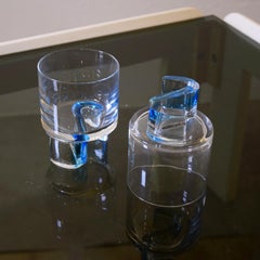 Juego de nueve vasos estilo Joe Colombo años 70