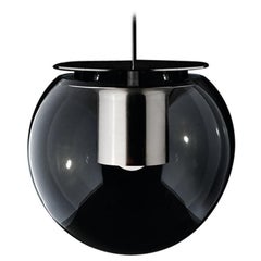 Joe Colombo Suspension Lamp 'The Globe' Large Nickel by Oluce
