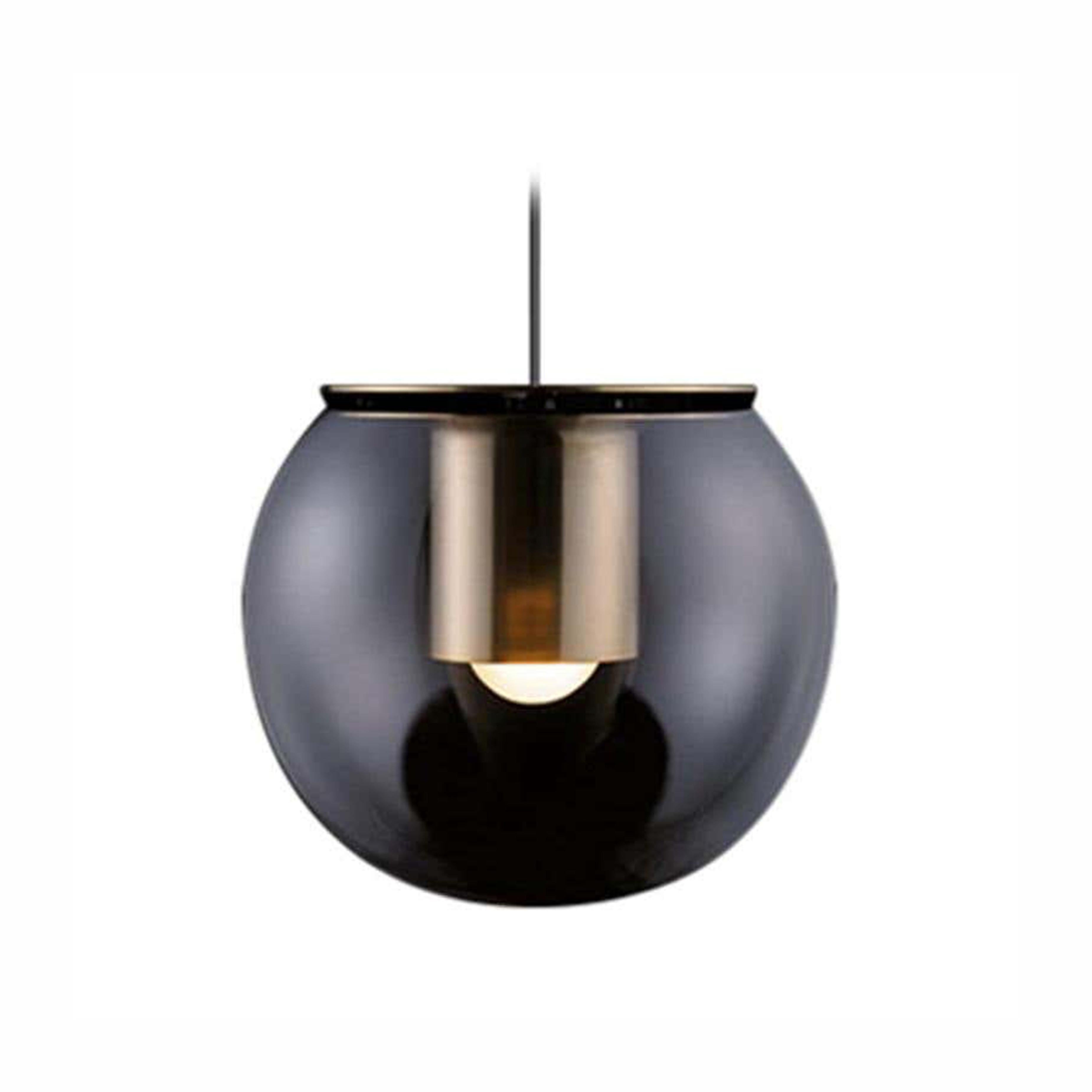 Joe Colombo Suspension Lamp 'Globe' Small Gold by Oluce In New Condition For Sale In Barcelona, Barcelona