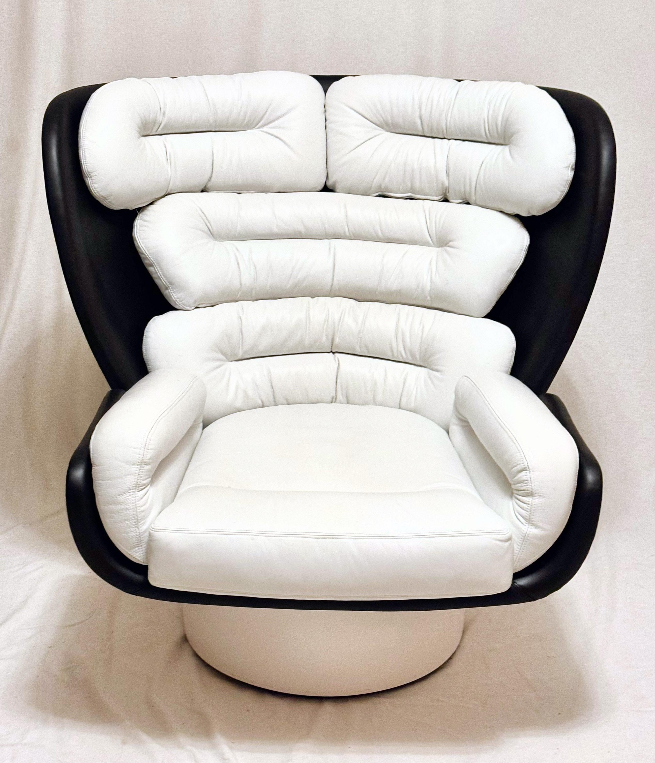 Bouclé Sedia girevole in pelle 