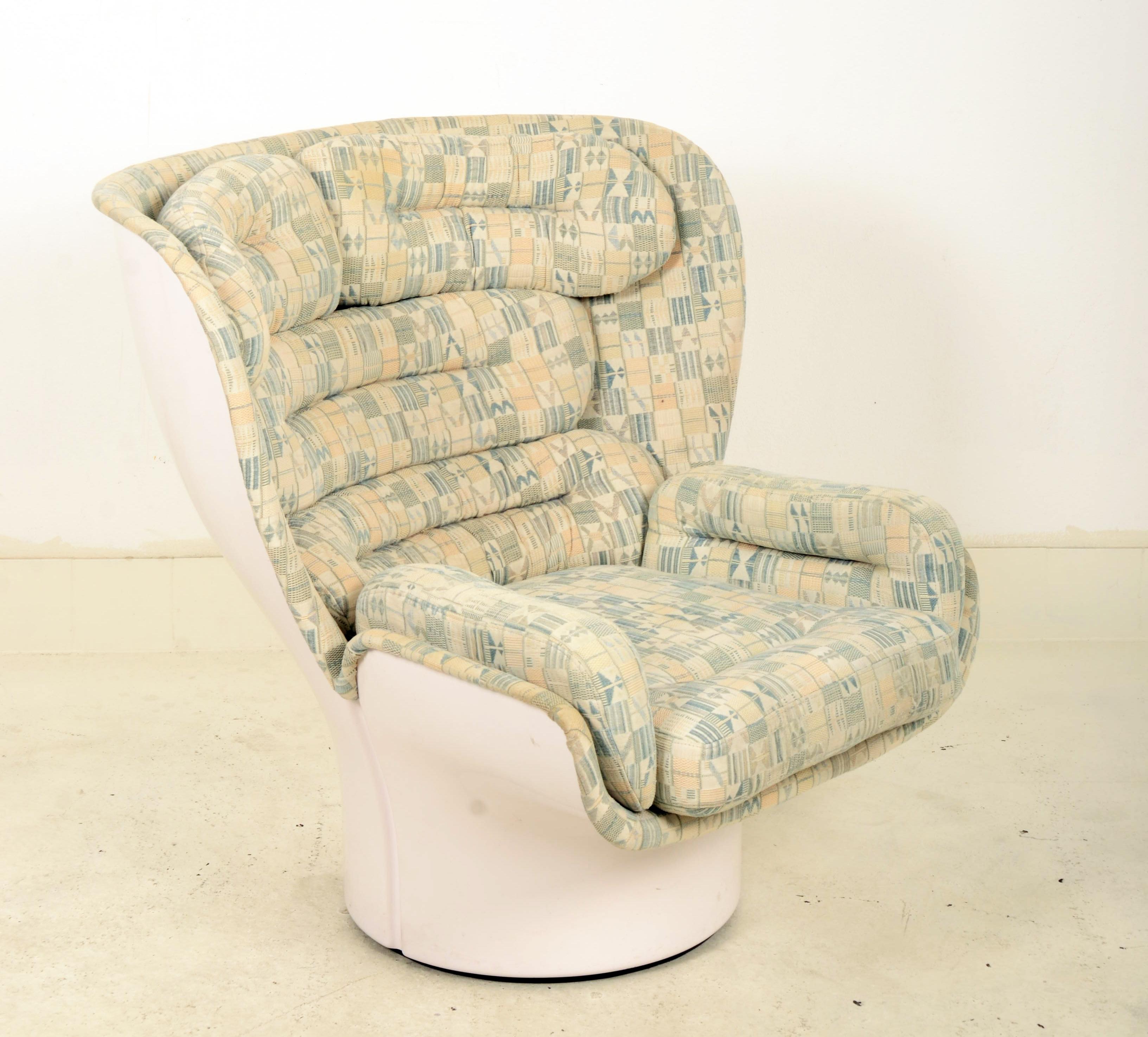 Lounge chair designed by Joe Colombo (1930-1971) in 1963 model 