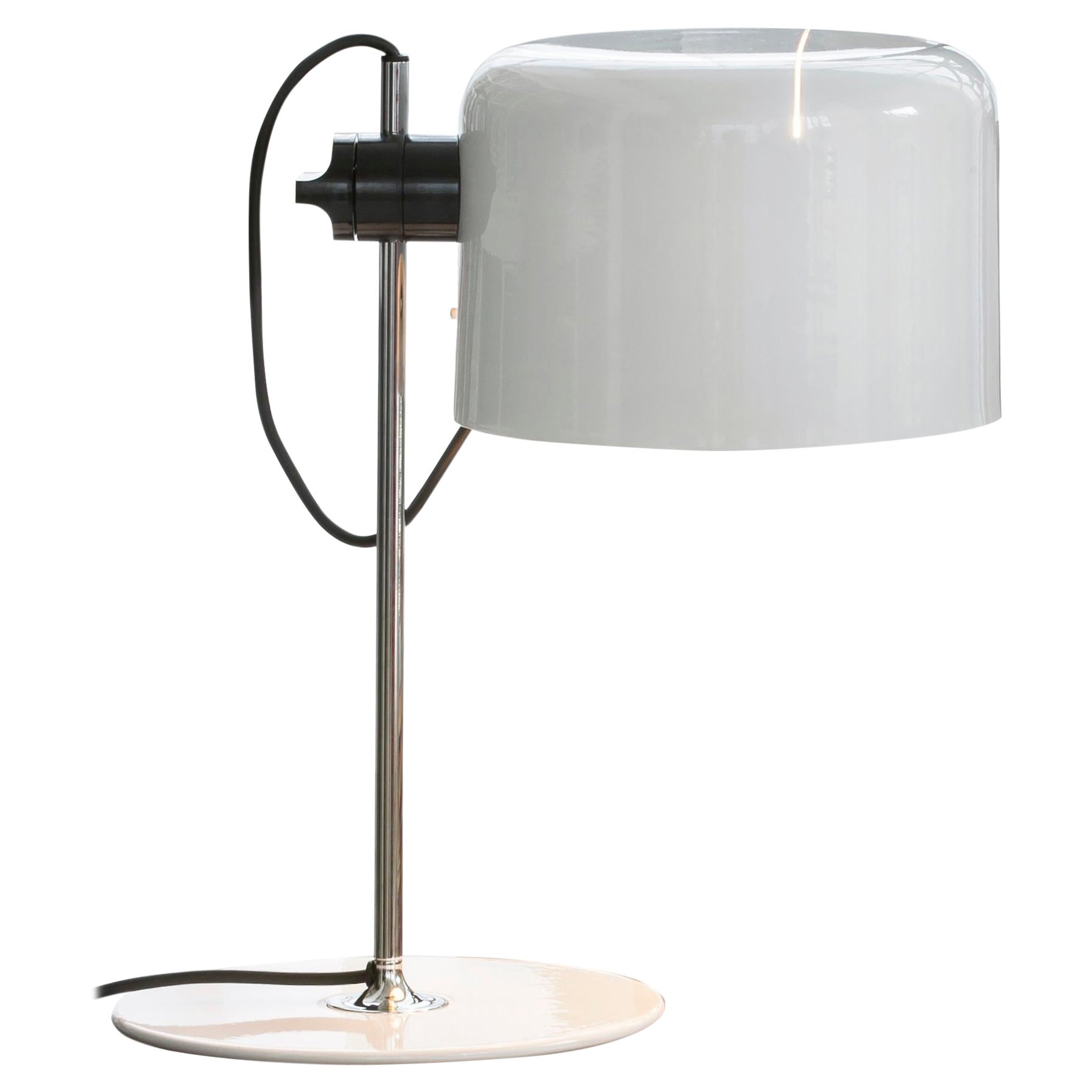 Joe Colombo Table Lamp 'Coupé' White by Oluce