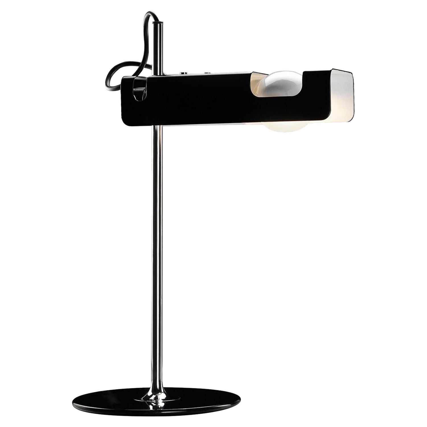 Joe Colombo Tischlampe „Spider“ Schwarz von Oluce