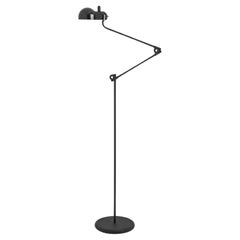 Lampada da terra articolata 'Topo' di Joe Colombo per Stilnovo in nero