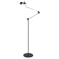 Lampada da terra articolata 'Topo' di Joe Colombo per Stilnovo in cromo