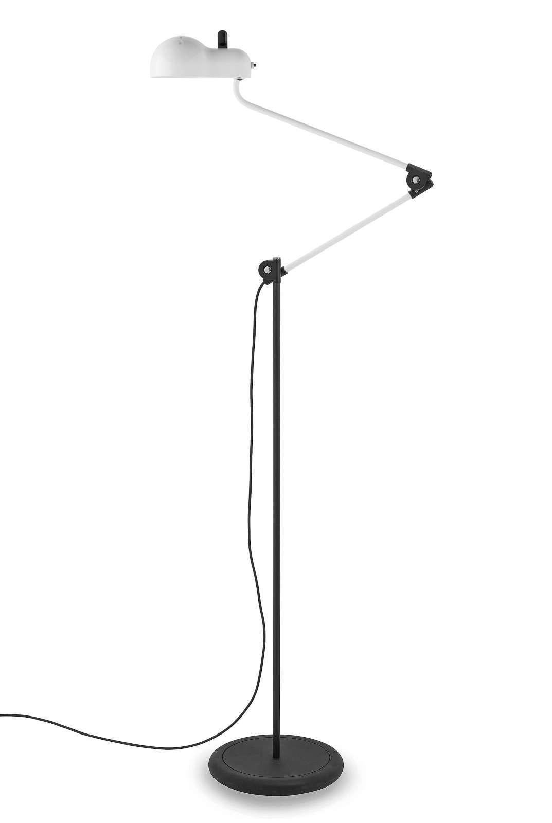 Joe Colombo 'Topo' Articulating Floor Lamp for Stilnovo in Red For Sale 3