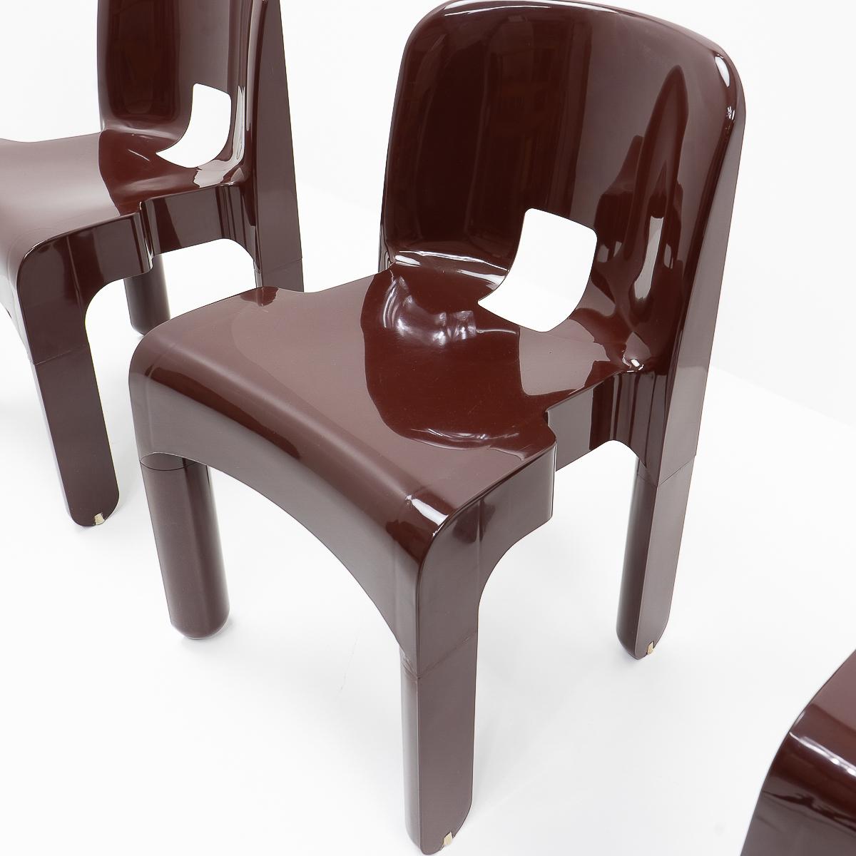Plastic Joe Colombo, Universale Chairs for Kartell, 1980s