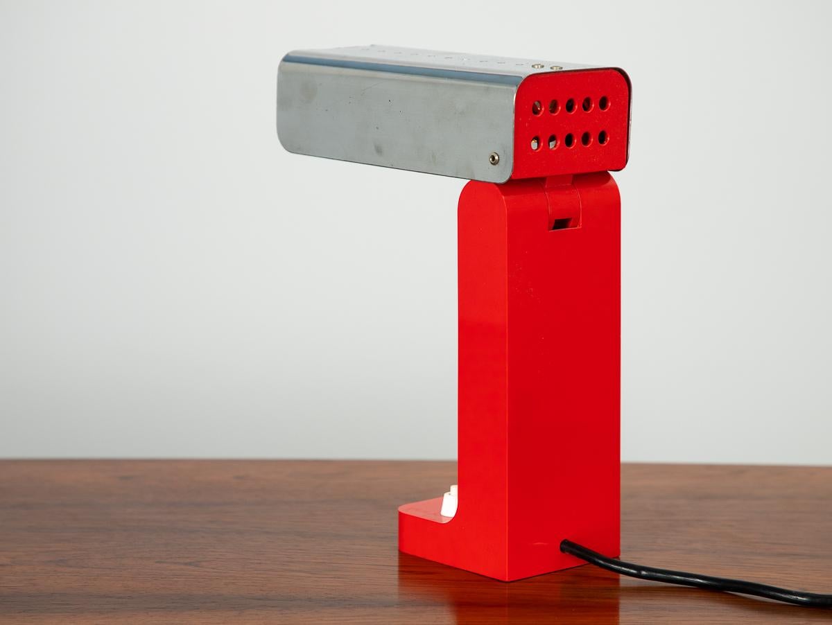 Lampe Vademecum de Joe Colombo en rouge en vente 1