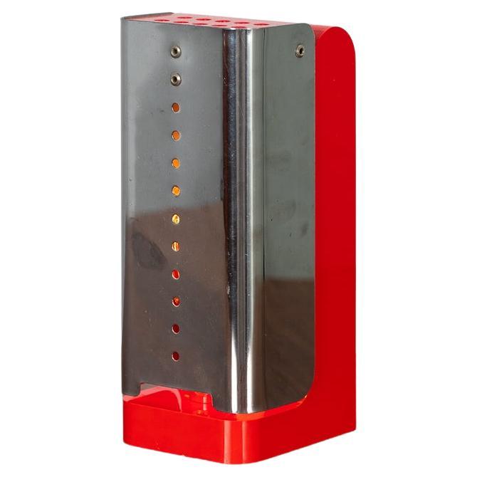 Joe Colombo Vademecum-Lampe in Rot im Angebot