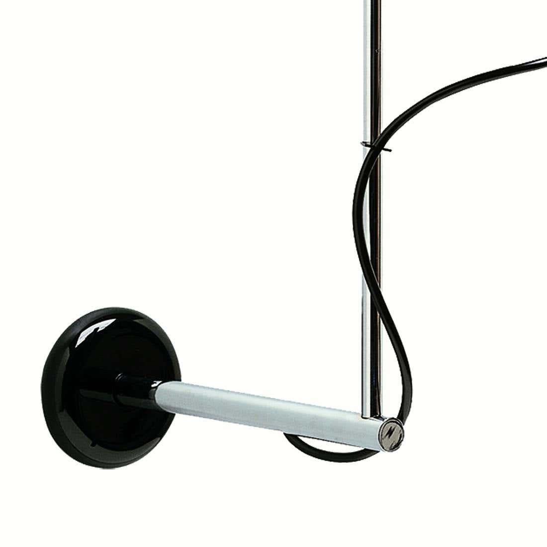 Metal Joe Colombo Wall Lamp 'Colombo' Black by Oluce For Sale