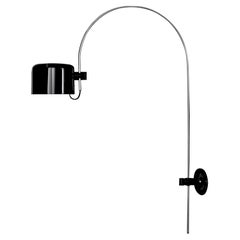 Joe Colombo Wandleuchte 'Coupé' Schwarz, Oluce, Mid-Century Modern, Italien