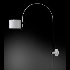 Joe Colombo Wall Lamp 'Coupé' White by Oluce