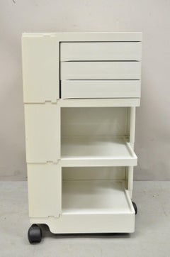 Joe Colombo White Boby Storage Trolley by Bieffeplast, Italy