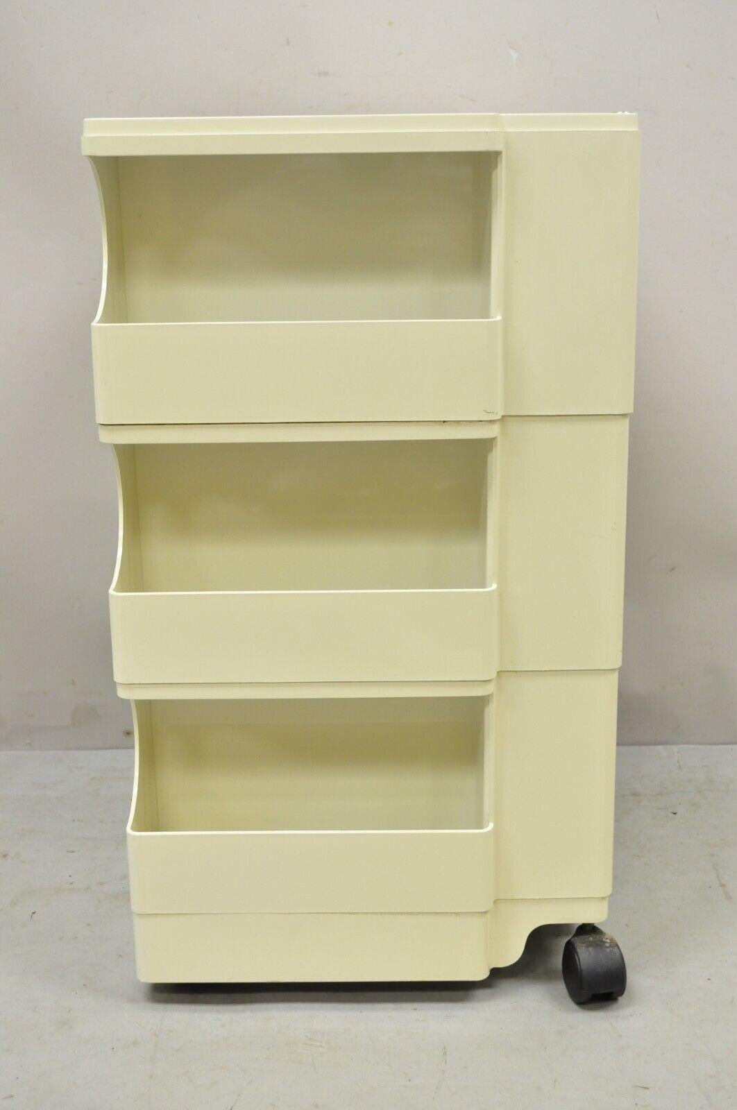 Late 20th Century Joe Colombo White Boby Storage Trolley by Bieffeplast, Italy